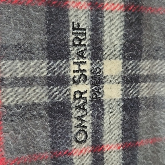 Vintage Omar sharif Paris scarf Wool Blend Men's Scarf - Picture 4 of 5